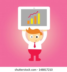 businessman vector cartoon style for use