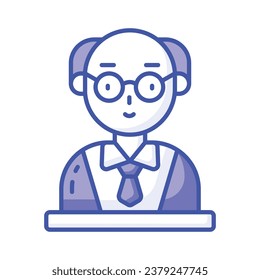 Businessman vector design ready to premium download, trendy editable icon
