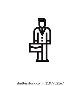 Businessman vector icon