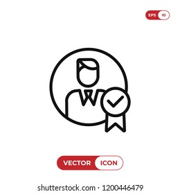 Businessman vector icon