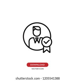 Businessman vector icon