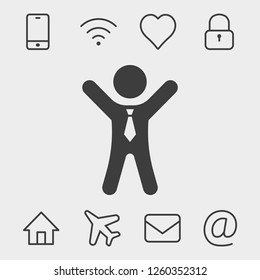 businessman vector icon