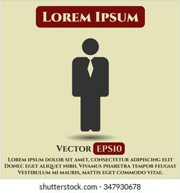 Businessman vector icon