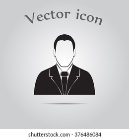 Businessman vector icon.