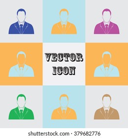 Businessman vector icon.