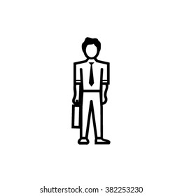 Businessman vector icon