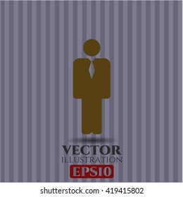 Businessman vector icon