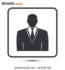 Businessman vector icon