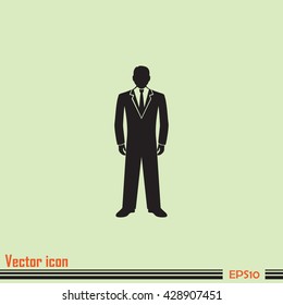 Businessman vector icon