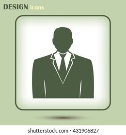 Businessman vector icon