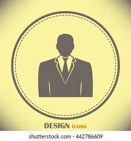 Businessman vector icon