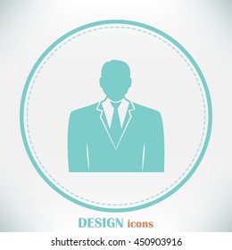 Businessman vector icon