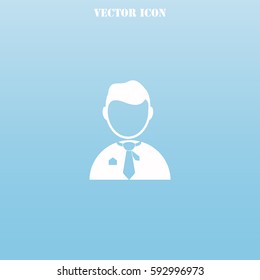 Businessman vector  icon.