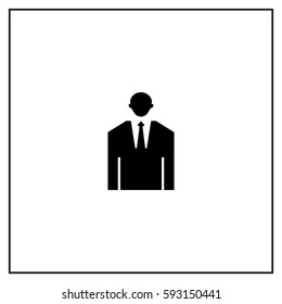 Businessman  Vector Icon.