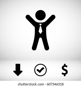 businessman vector icon