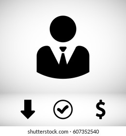 businessman vector icon