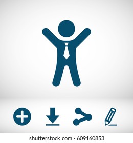 businessman vector icon