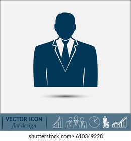 Businessman vector icon