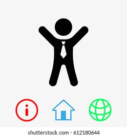 businessman vector icon