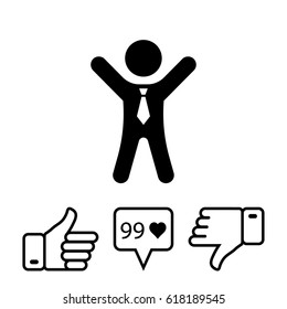 businessman vector icon