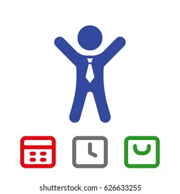 businessman vector icon