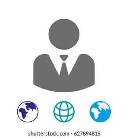 businessman vector icon