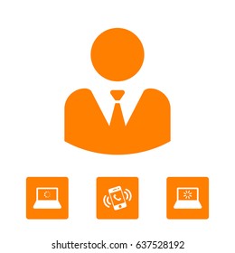 businessman vector icon