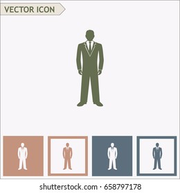 Businessman vector icon