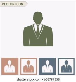 Businessman vector icon