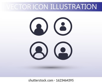 Businessman vector icon style many linear people.