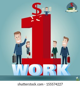 Businessman. vector illustration
