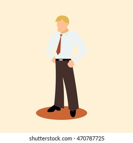 Businessman Vector Illustration.