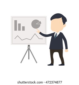 Businessman vector illustration. 