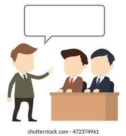 Businessman vector illustration. 