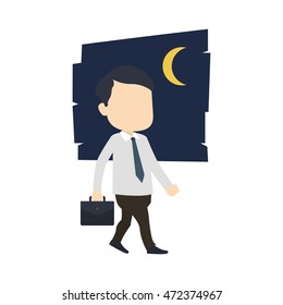 Businessman vector illustration. 