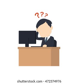 Businessman vector illustration. 