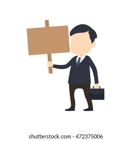 Businessman vector illustration. 
