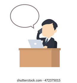 Businessman vector illustration. 