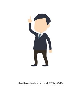 Businessman vector illustration. 
