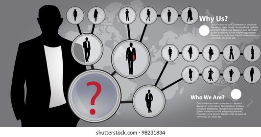 Businessman. Vector illustration