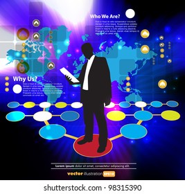 Empresario. Ilustración del vector