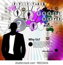Empresario. Ilustración del vector