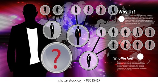 Businessman. Vector illustration