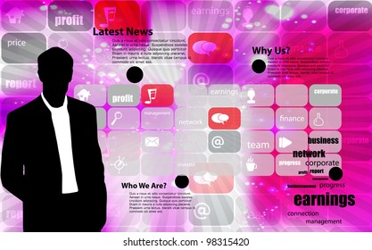 Empresario. Ilustración del vector