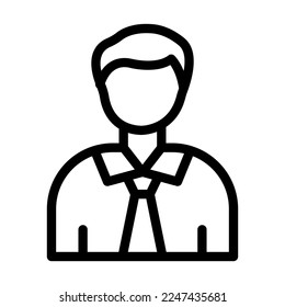 Businessman Vector Line Icon Design
