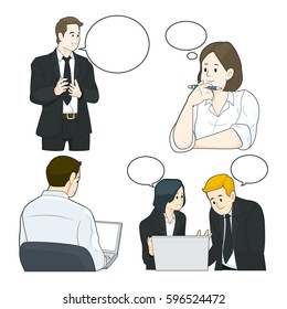 businessman vector set 1