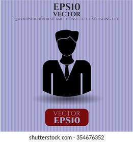 Símbolo de vector de negocio