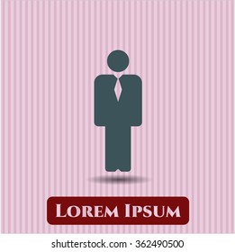 Businessman vector symbol