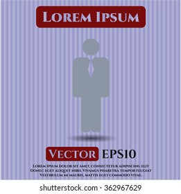 Businessman vector symbol