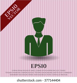 Businessman vector symbol